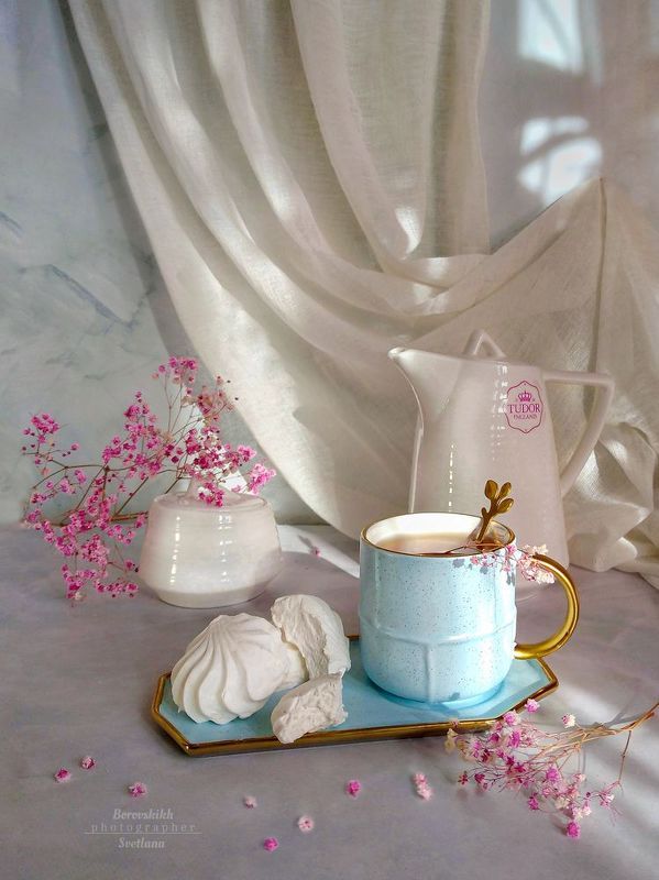 натюрморт, food_photo ваза, цветы, чайные истории, посуда, фото на телефон, мобильная обработка Солнечное утро! фото превью