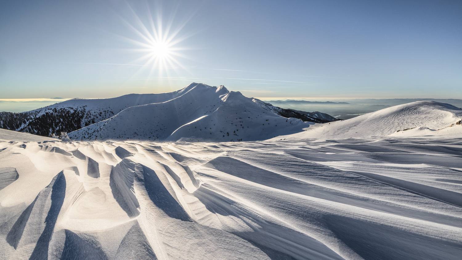winter, mountain, Konf&aacute;l Miroslav