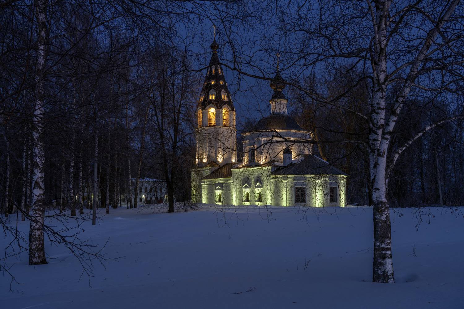 плёс, соборная гора, утро, рассвет, ивановская область, Зверев Олег