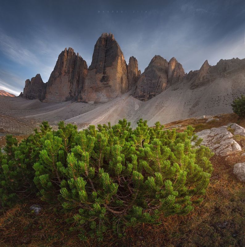 dolomiti, dolomites, sunrise, landscape, sky, sun, mountains, clouds, mountains, italy 3 Towers фото превью