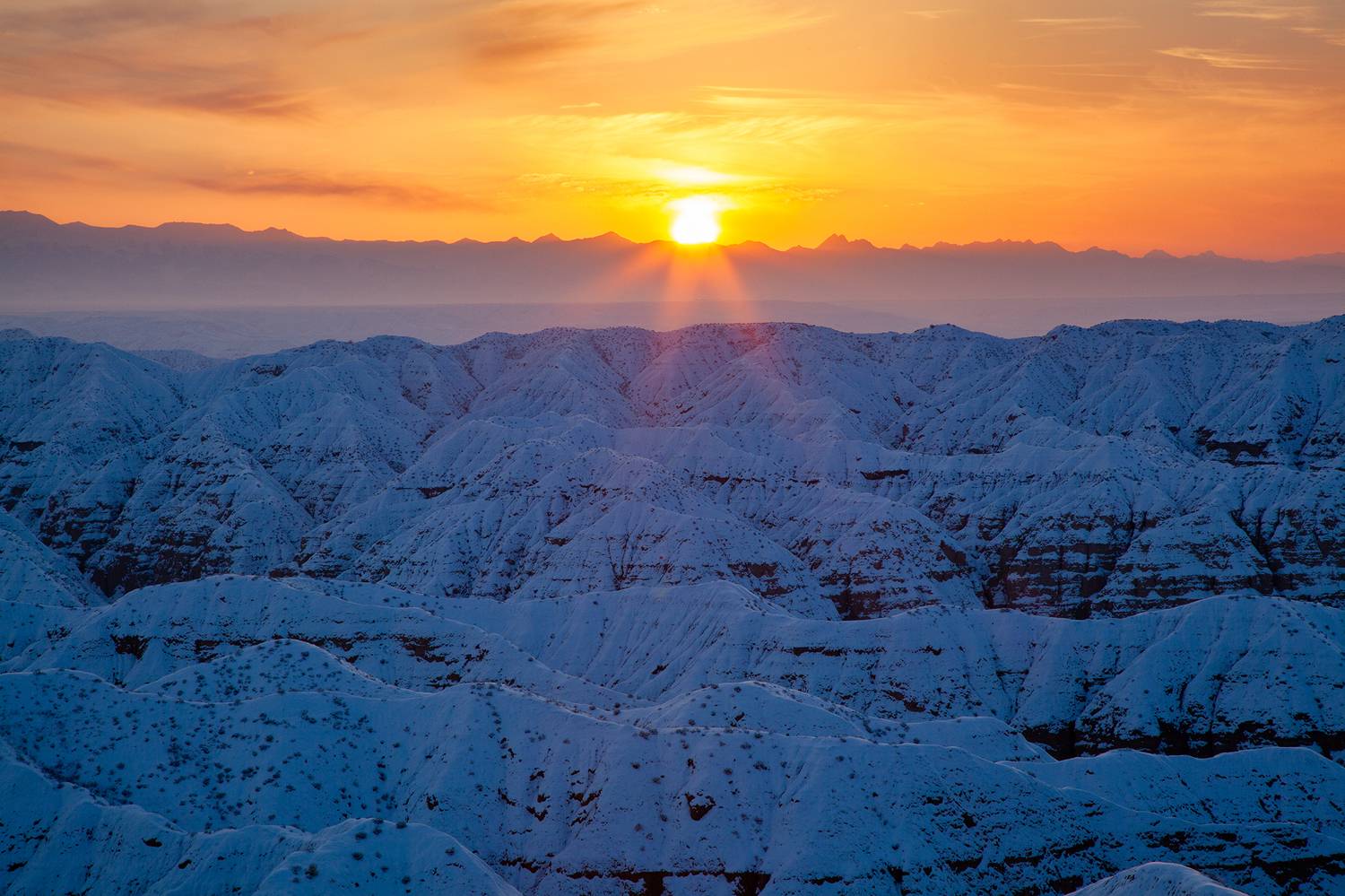 Казахстан, чарын, закат, зима, Andrey Shishkalov