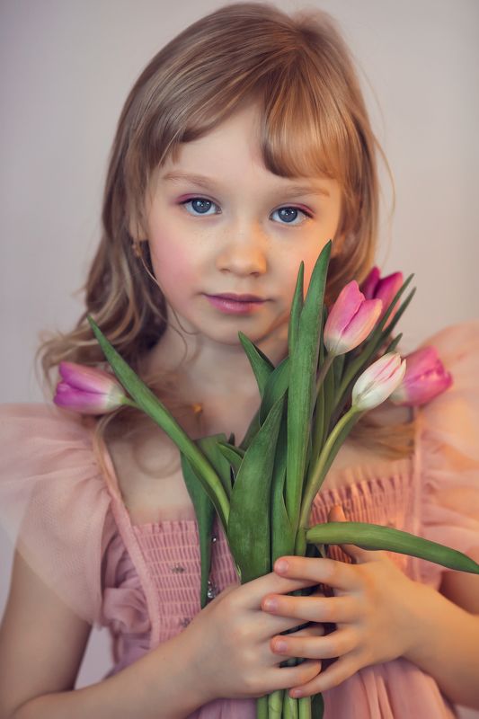 #детскийпортрет #девочкасцветами  АЛЕКСА фото превью