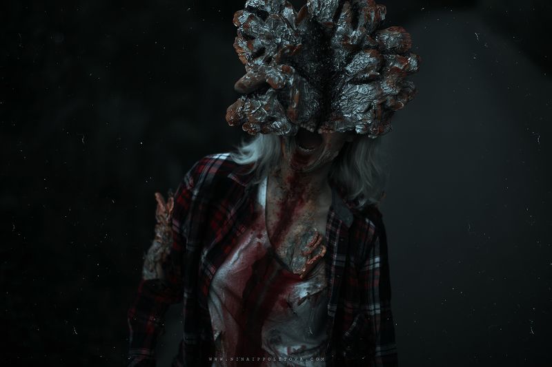 dark, art, horror, portrait, fine-art, cosplay, sfx, last of us, О д н и   и з   н а с фото превью
