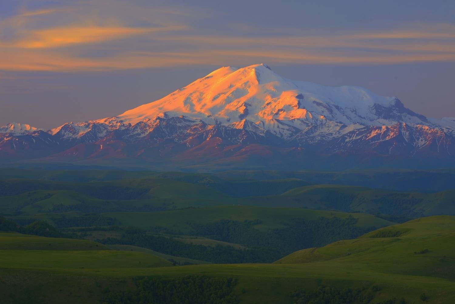 рассвет, эльбрус, Александр Жарников