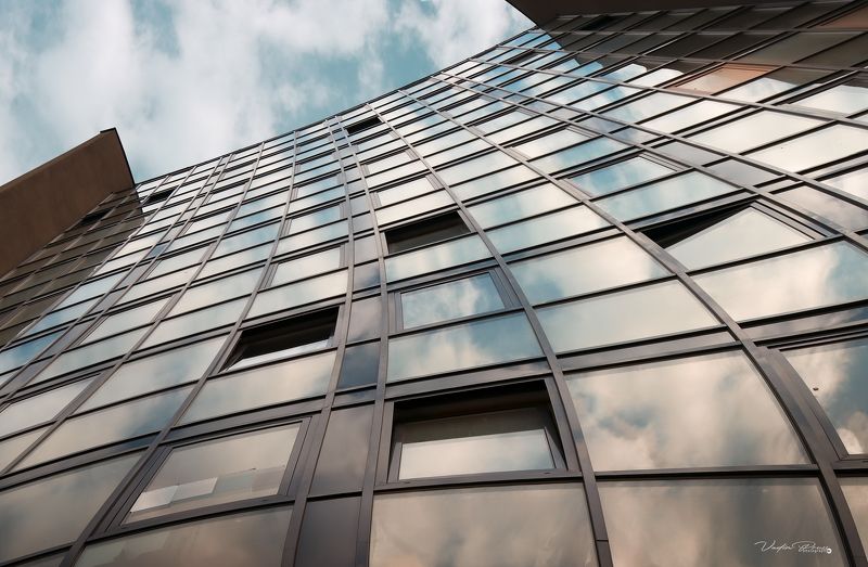 архитектура, волна, движение, город, стекло, фотография, изогнутый, пространство, Калининград, Россия, architecture, wave, motion, city, glass, photography, curved, space, Kaliningrad, Russia Волна. фото превью