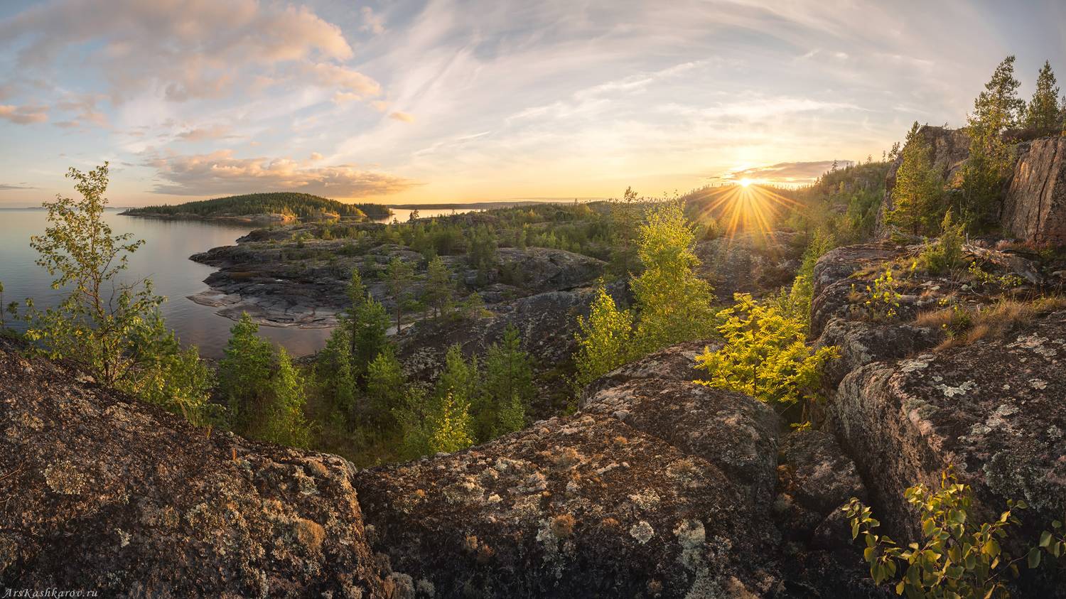 ладога, ладожские шхеры, карелия, северное приладожье, скалистые острова, сосны, Арсений Кашкаров