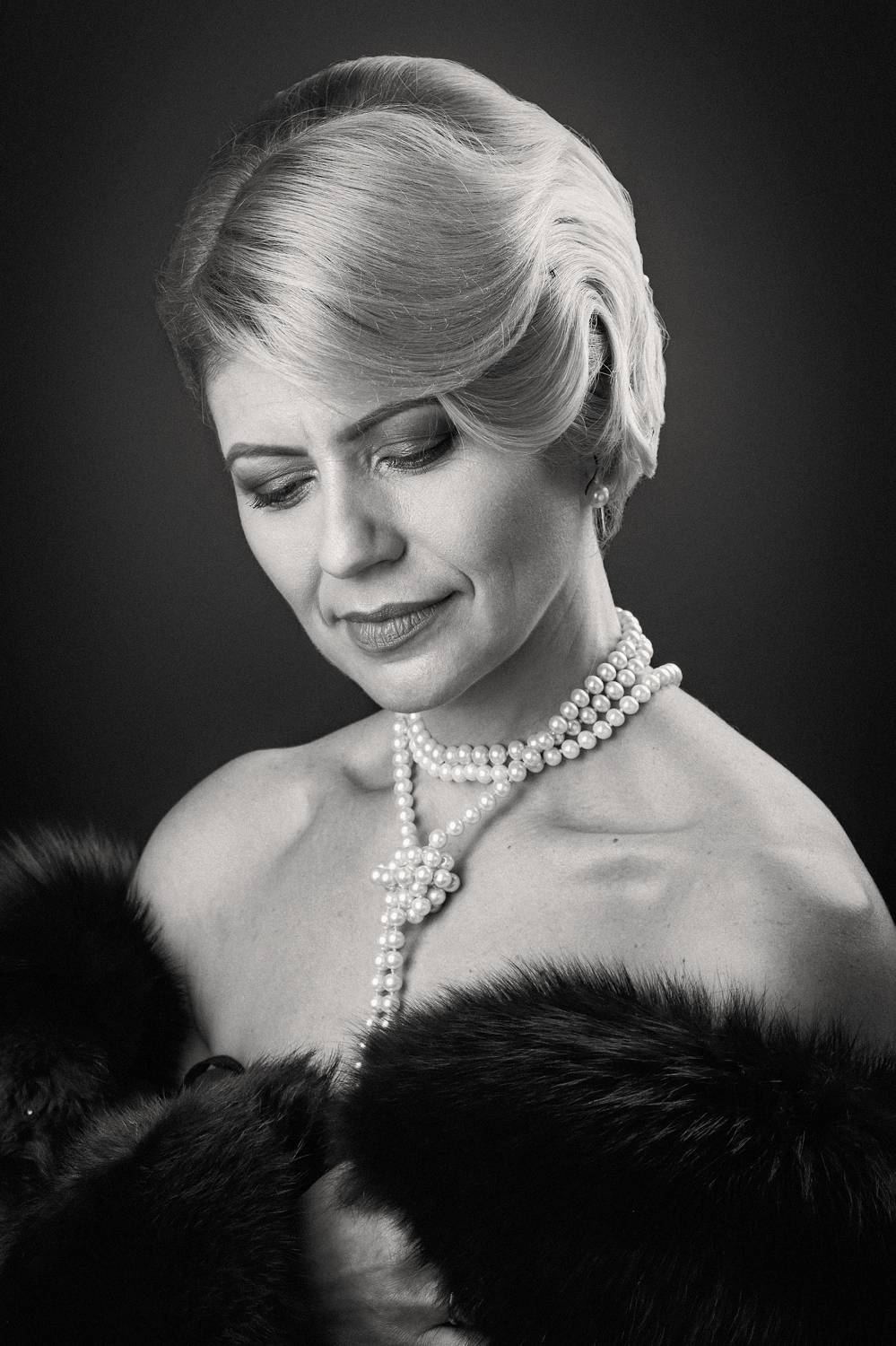 женщина, портрет, стиль, ретро, Дёгтев Евгений