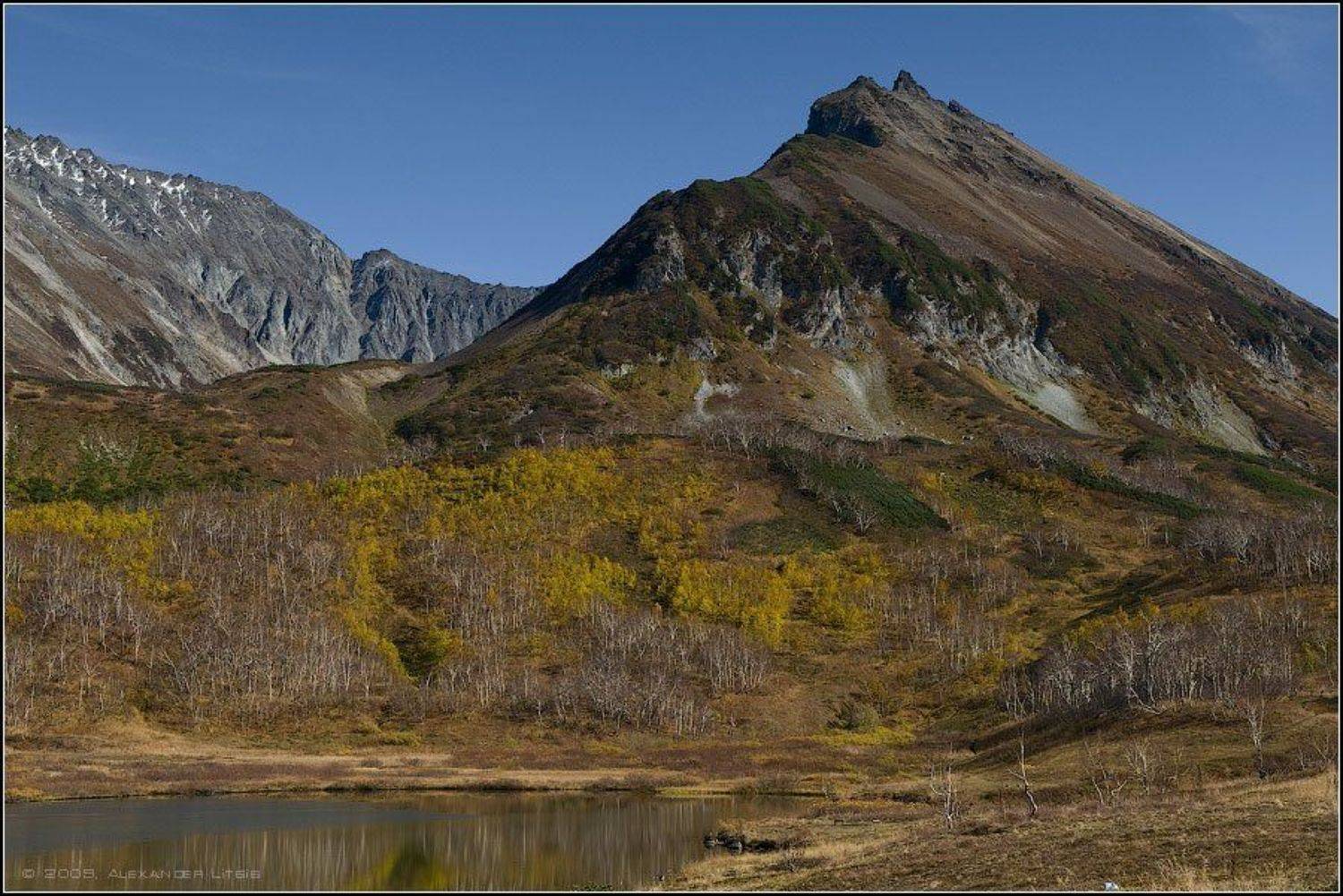 осень,горы,вулкан,кальдера,вачкажец,камчатка, Александр Лицис