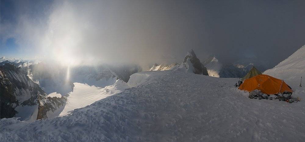 памир 2009, поход, траверс пика 5900, восход., Андрей Chogori Громов