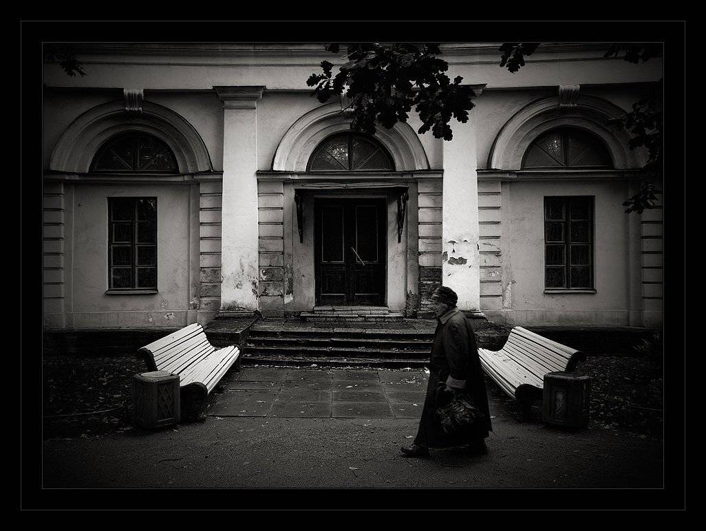 петербург, осень, чб, Kirill Shapovalov