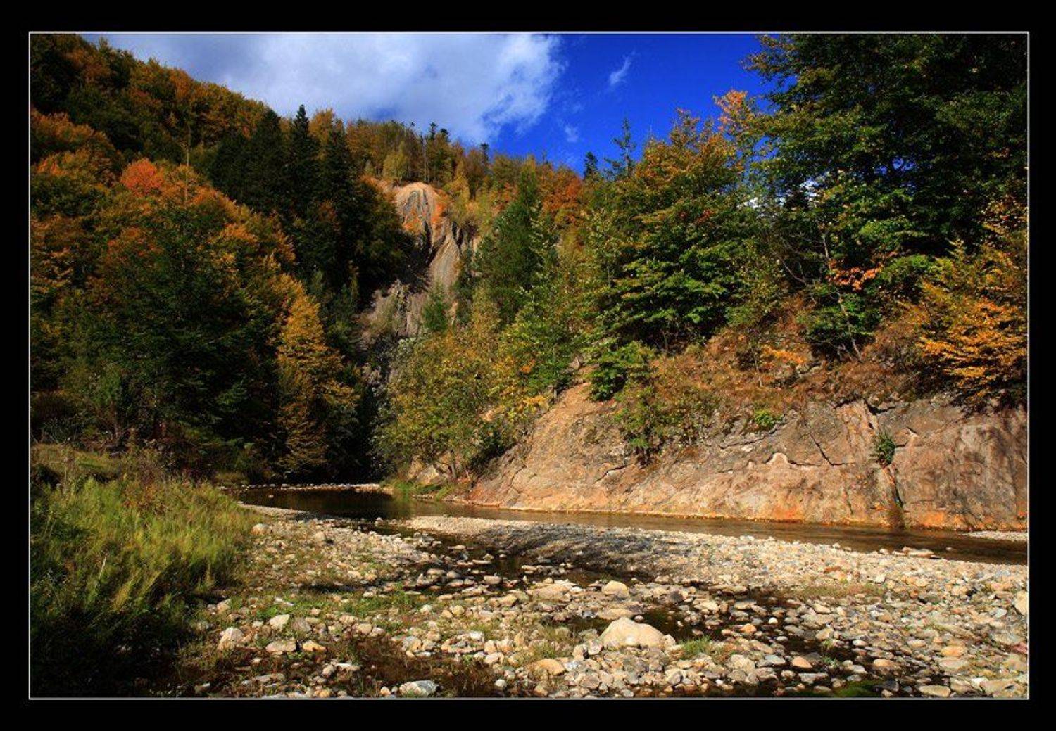 каньон, река, камни, осень, Юрий