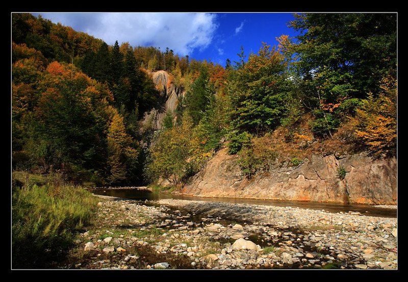 каньон, река, камни, осень Осень в каньоне фото превью
