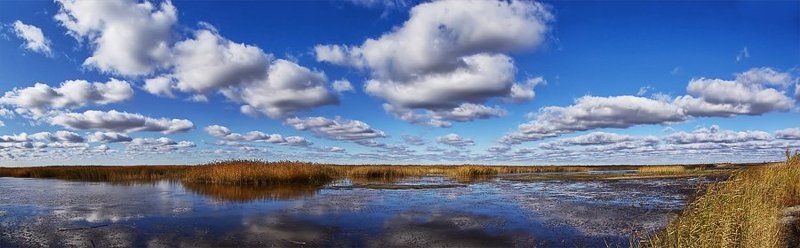 облака, озеро, зауралье Облака фото превью