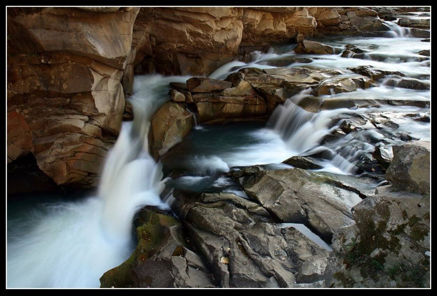 водопад, яремче, скалы, осень, Юрий