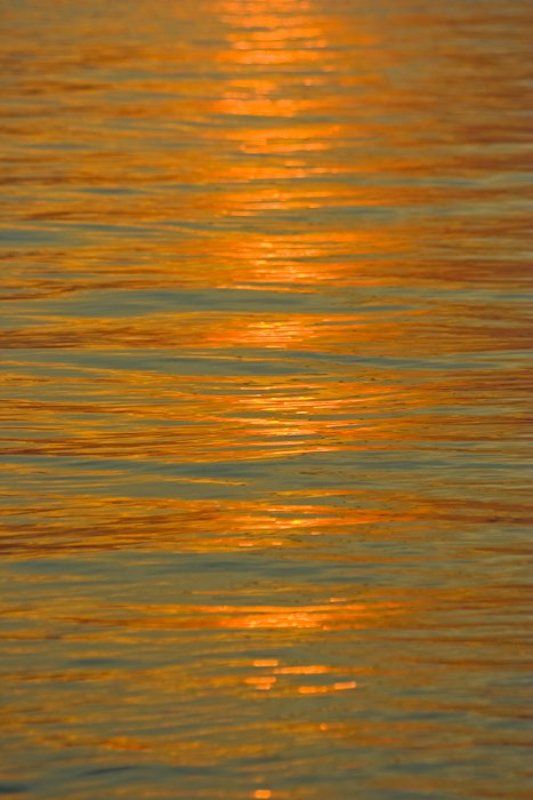 интеференция, волны, закат, солнце, вода, море Закатно-морская абстракция фото превью