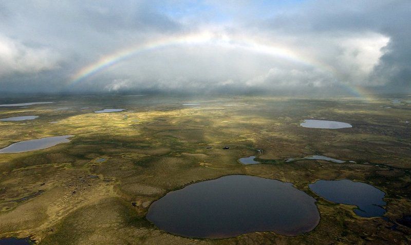 север, ямал,природа, путешествия, аэросьёмка Врата небес фото превью