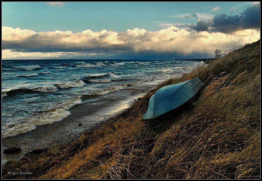 байкал, берег, шторм, волны, осень, Игорь Глушко