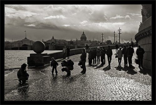 Контровая картинка о жизни города...