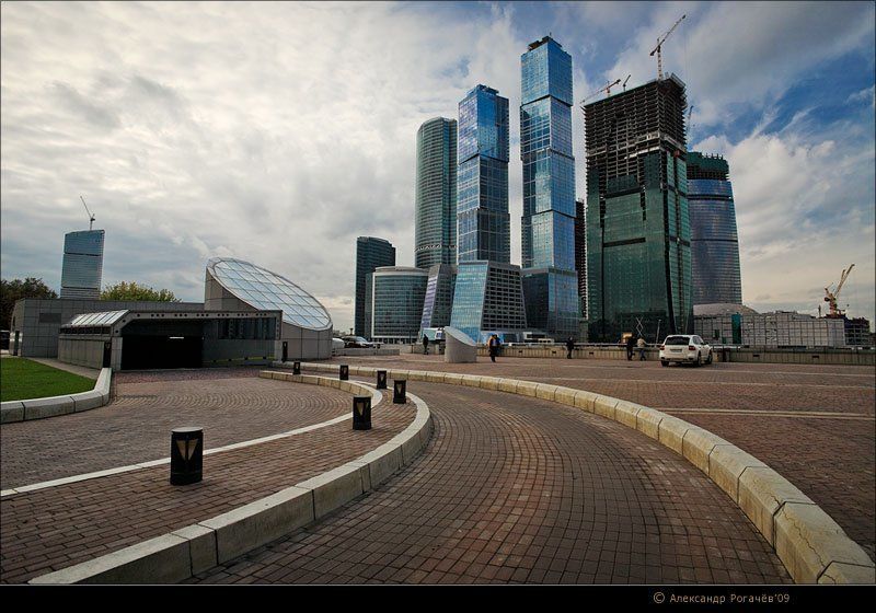 москва,сити,осень,октябрь Кубики для великанов. фото превью