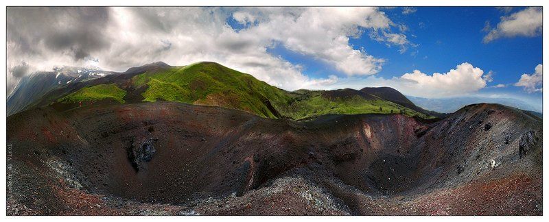 вулкан, этна, сицилия,  кратеры, панорама, вулканы, италия Ноздри Земли фото превью