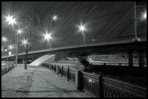 Вечер на набережной р. Яуза