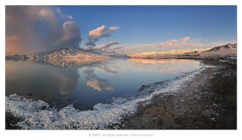 Рассвет на озере Тузколь