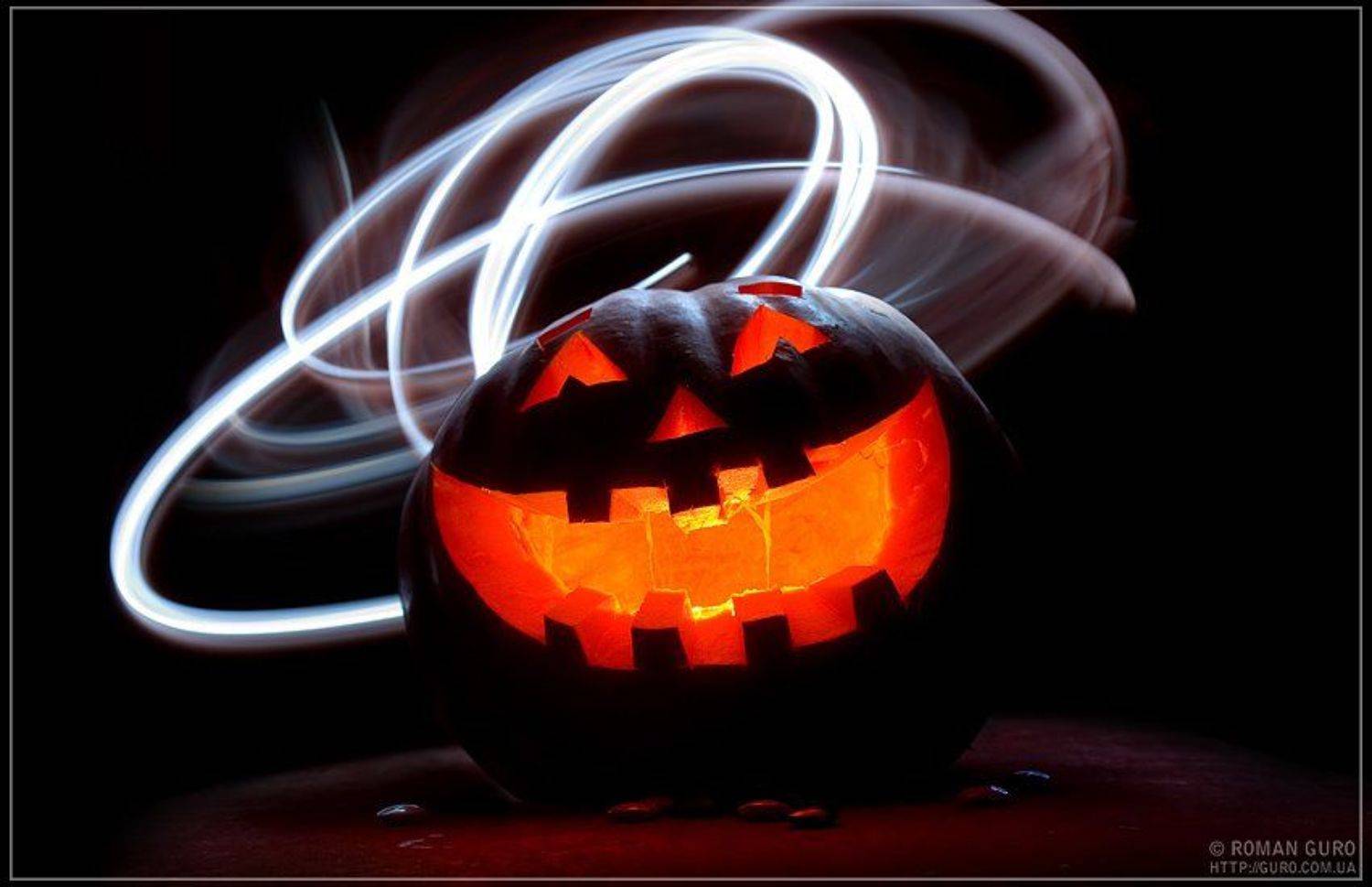 halloween, световая, кисть, Roman Guro