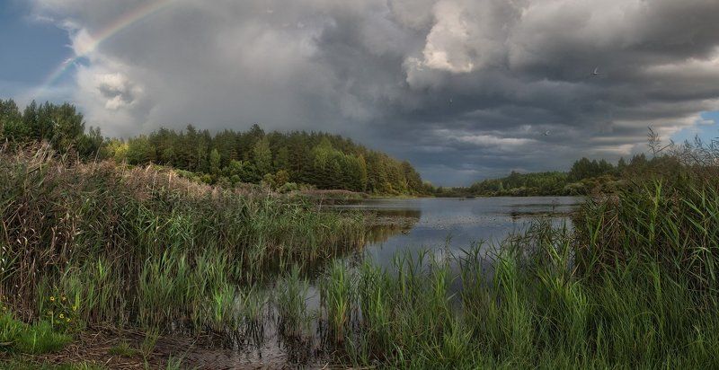 бугрово, псковская область, август Капризный закат фото превью