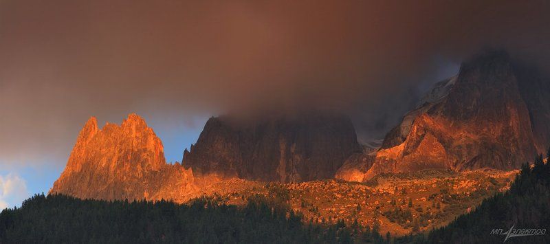 франция,france,mont blanc Свет уходящий фото превью