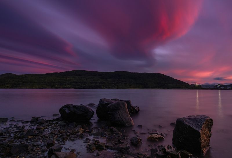 Закат вечер Камчатка Зефир облака фото превью