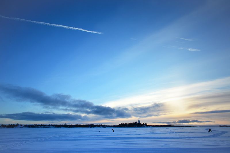 Закат в Устье-Кубенском фото превью