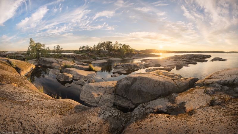 ладога, ладожские шхеры, карелия, северное приладожье, скалистые острова, сосны \