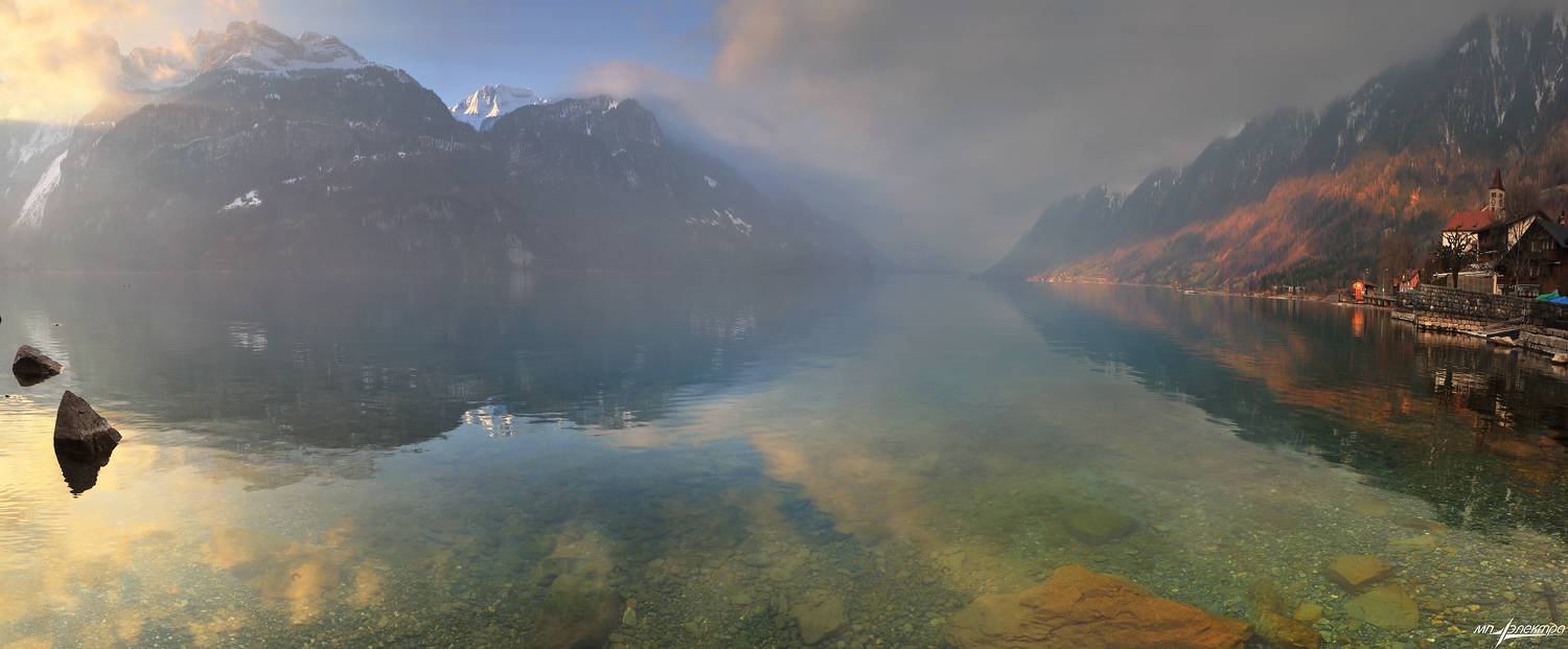 swiss,швейцария,горы,утро,весна,brienz, Матвеев Николай