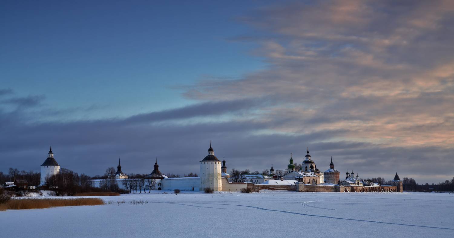 кирилло-белозерский монастырь, кириллов, сиверское озеро, зима, Зверев Олег