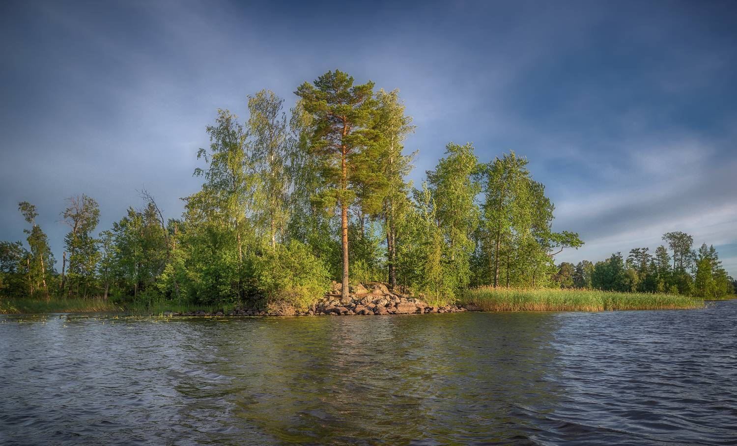 остров, лето, карелия, вуокса, озеро, Сергей Аникин
