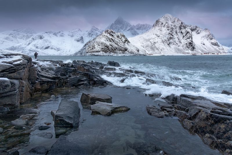 лофотены, норвегия, lofoten, norway, нд, arctic, winter on lofoten, winter on lofoten нд На студеный берегах фото превью