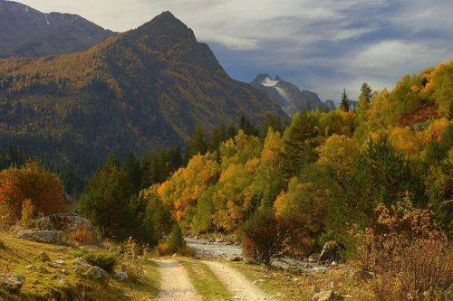 Осеннее утро в Гондарае