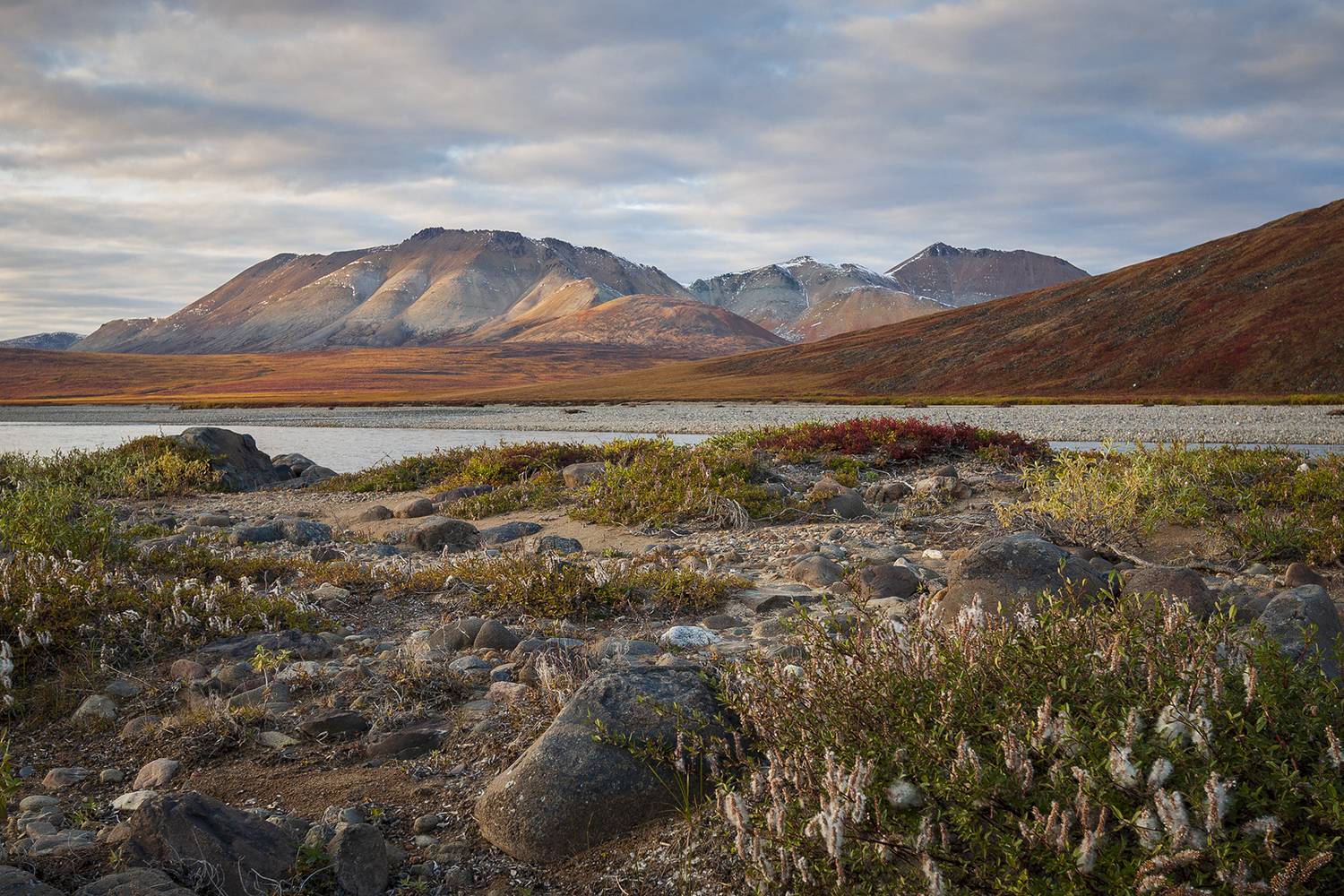 россия, чукотка, тундра, речка, сопки, осень, пейзаж, природа, река кувет, шмидтовский район,, Сергей Шульга