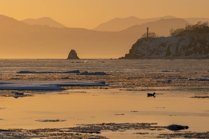 Закат Камчатка Золотой закат фото превью