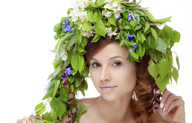 девушка, портрет, образ, венок Ирина фото превью