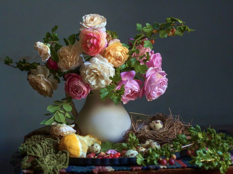 Летние розы фото превью