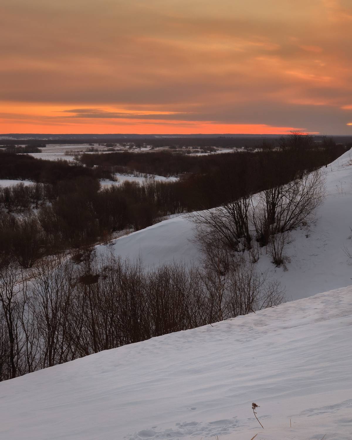 утро, север, пейзаж, март, природа, Титов Александр