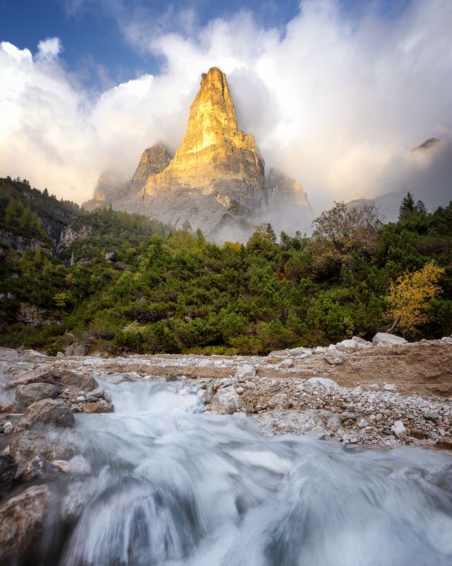 Evening under the mountain Torre Trieste фото превью