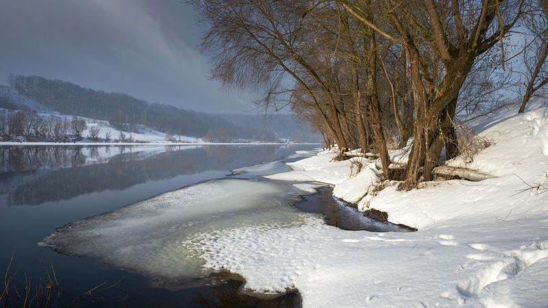 весна река Март фото превью