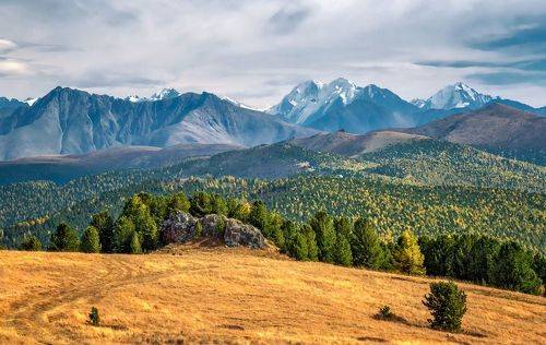 Белуха с перевала Ачик ...