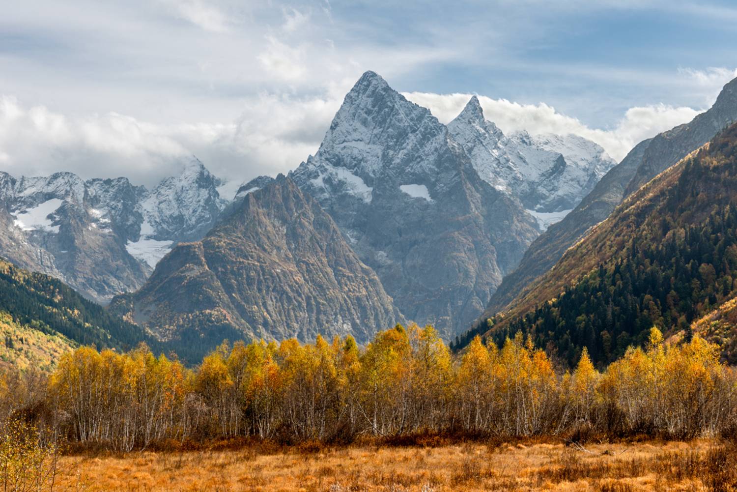горы лес осень, Anatoly