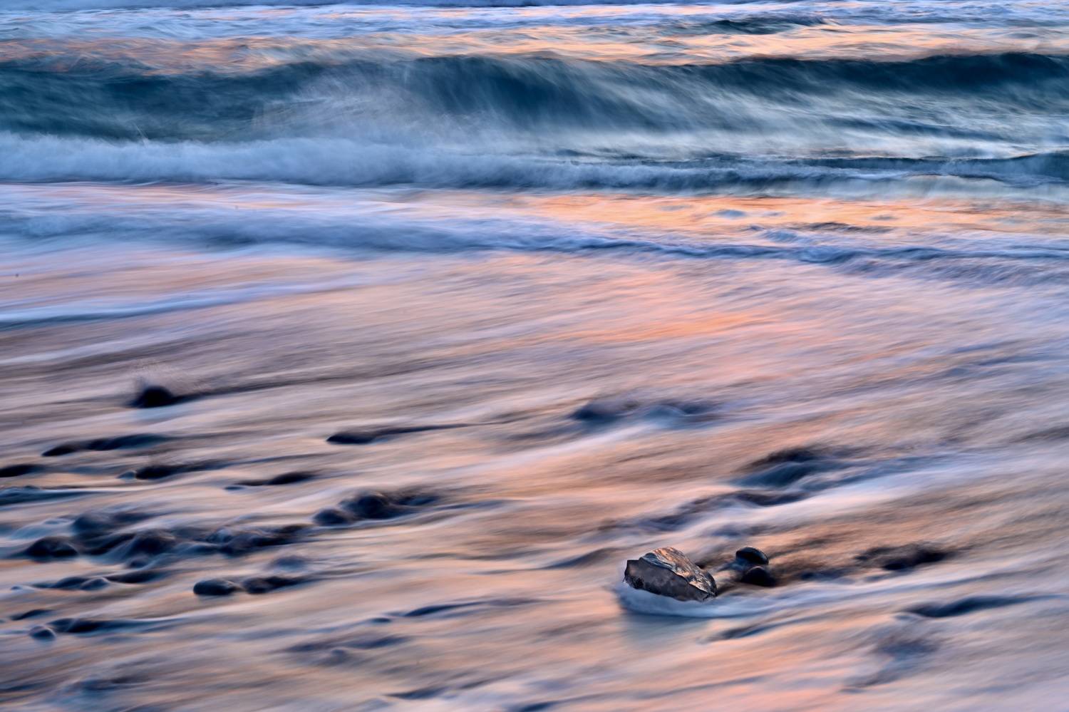 Abstraction, Diamond Beach, ice, long exposure, pink, colorful, ocean, wave, mood, nature, Iceland, , Svetlana Povarova Ree