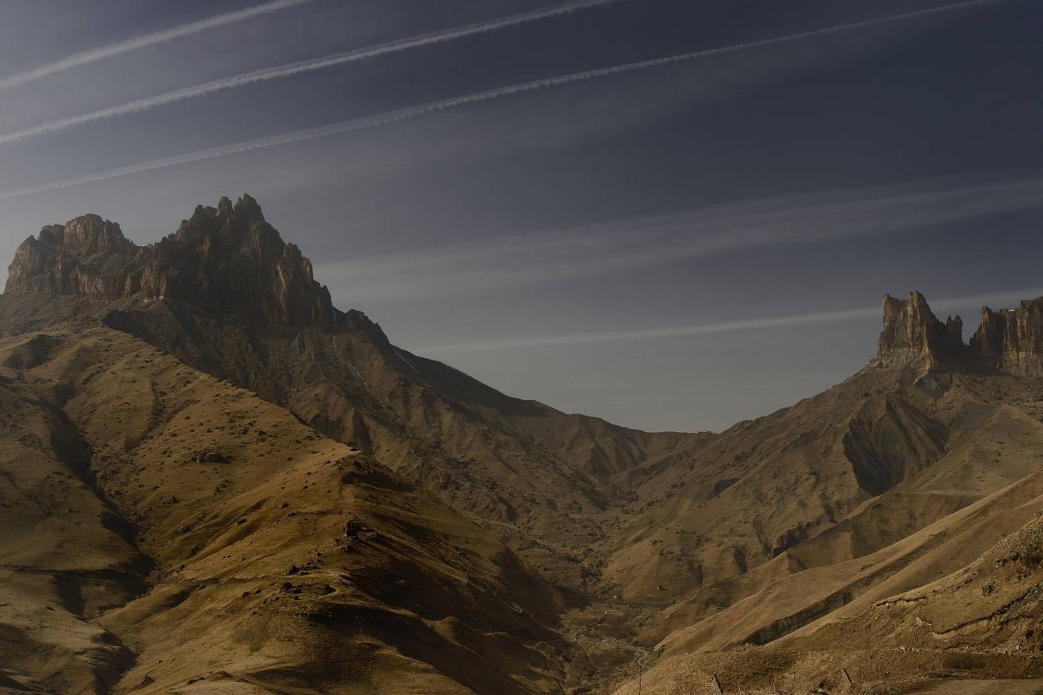 горы весна кавказ вечер, Александр Жарников