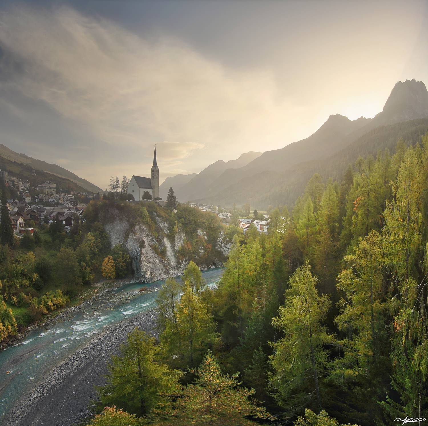swiss,швейцария,осень,горы,scuol, Матвеев Николай