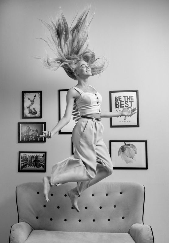 женский  портрет, студийная фотосессия, концептуальное фото Анна фото превью